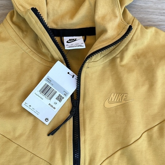 Nike yellow zip up hoodie men size xs - Picture 2 of 5
